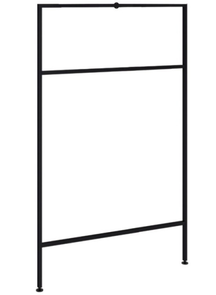 Структура Scarabeo Picture шгв 980*70*1620 для тумбы и зеркала цвет-черный матовый 3041 NROP