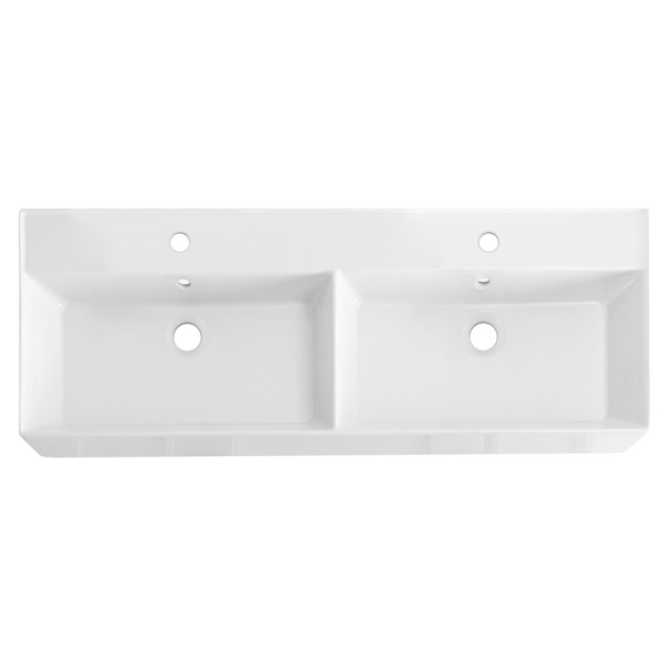 CEZARES Раковина керамическая двойная 1200x465, CZR-MIL-120-2-LVB