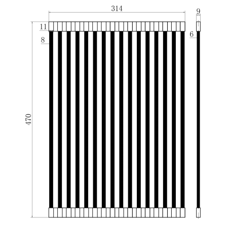 Ролл-мат для кухонной мойки FASHUN профильный (A404-F)