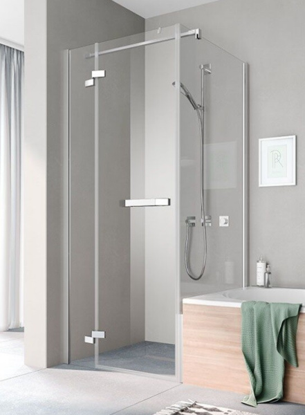 Дверь Kermi Tusca шв 900*2000 петли-слева серебристый глянцевый цвет стекла-прозрачный KermiCLEAN TU 1NL 900*2000 VP K