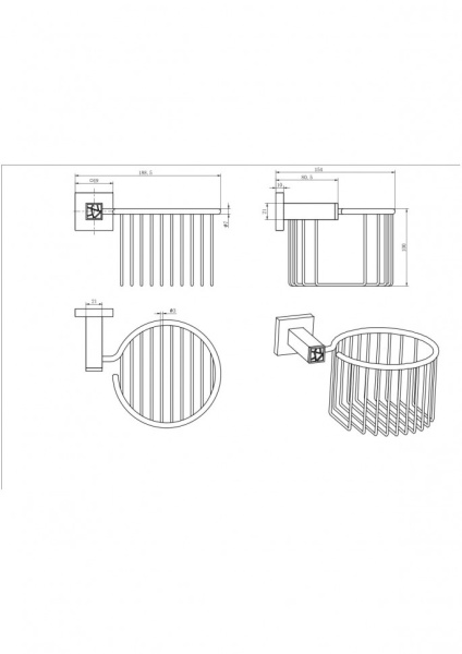 Держатель для Освежителя Ceramalux 88617-1