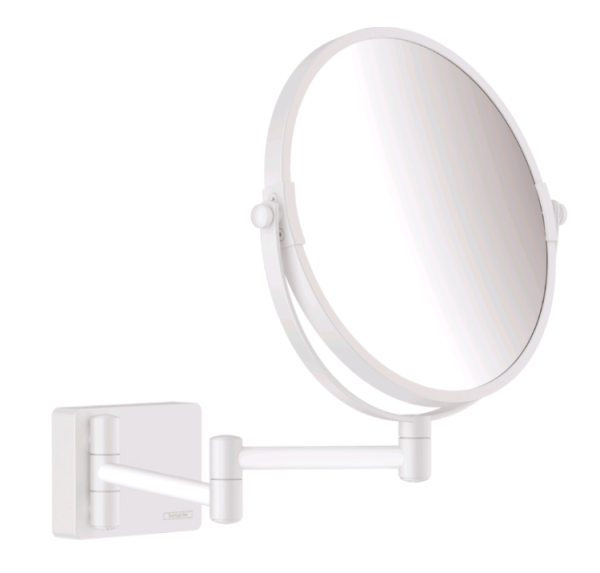 Косметическое зеркало Hansgrohe AddStoris без подсветки цвет-белый матовый 41791700