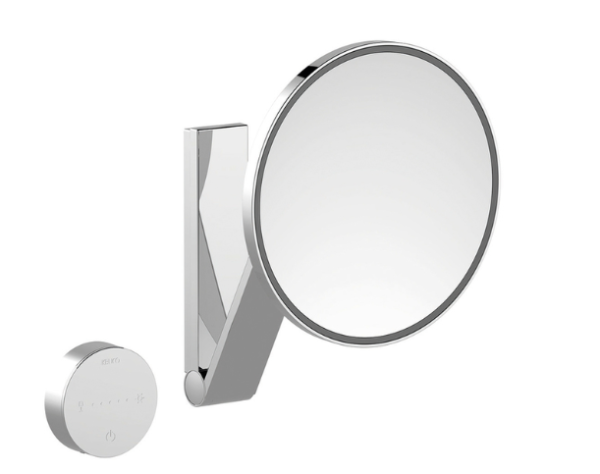 Косметическое зеркало Keuco iLook_move шгв 212*112-305*318 с подсветкой цвет-хром черный шлифованный 17612 139002