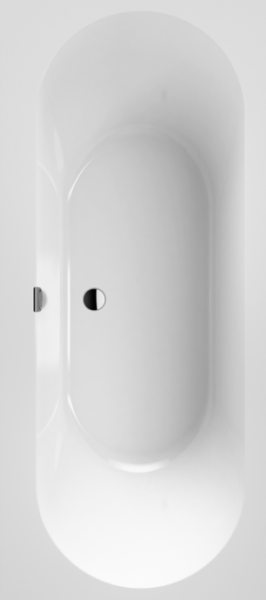 Ванна Villeroy&Boch Oberon 2.0 шгв 1800*800*470 цвет-камень белый (Stone White) UBQ180OBR2DV-RW