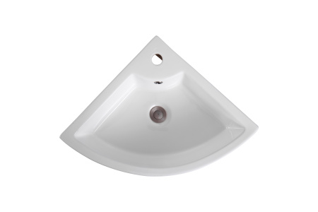 Раковина подвесная угловая AQUATEK AQ5166B-00 470*470*150 мм, универсальная установка