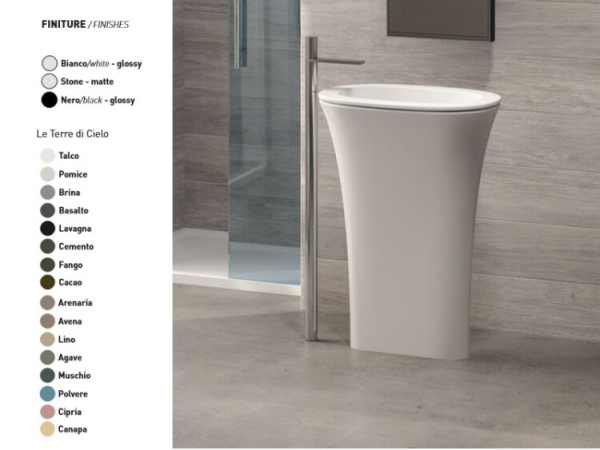 Пьедестал CIELO Amedeo Ovale шгв 650*450*875 цвет-Brina AMCOLO BR