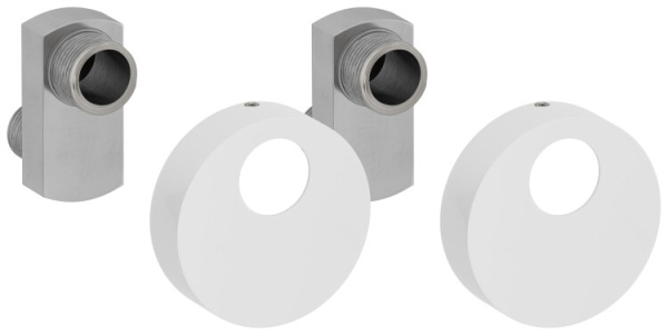 Эксцентрик Сунержа TUBE присоединительный размер-НР G 1/2" / НР G 3/4" цвет-белый 12-1507-0005