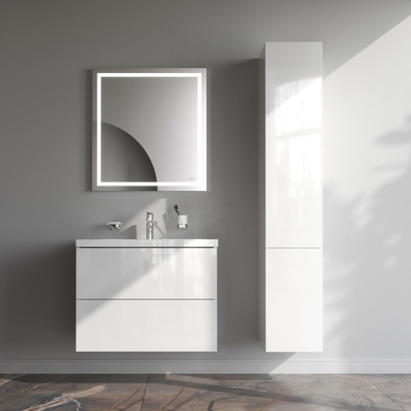 AM.PM M90FHX07522WG GEM, База под раковину, подвесная, 75 см, 2 ящика push-to-open, цвет: белый, глянец