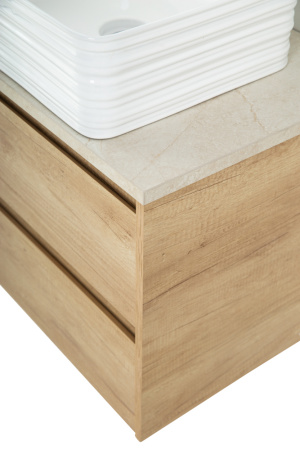 Столешница из керамогранита без отверстия под смеситель 900x460 KEP-90-MCO-W0 Marmo Crema Opaco