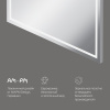 AM.PM M91AMOX1001WG Универсальное зеркало настенное с контурной LED-подсветкой, 100 см