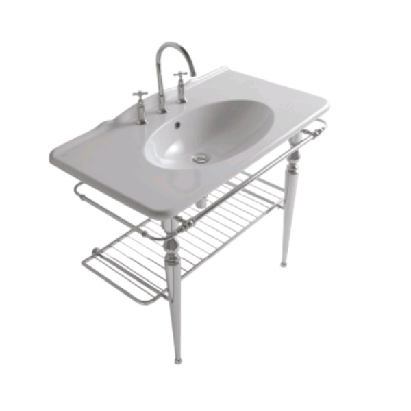 Консоль Globo Paestum шгв 1000*530*820 цвет-хром PATC23