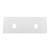 Столешница из МДФ с двумя отверстиями под раковину и с двумя отверстиями под смеситель, 1404x462x19 EK-140-2-BL Bianco Lucido