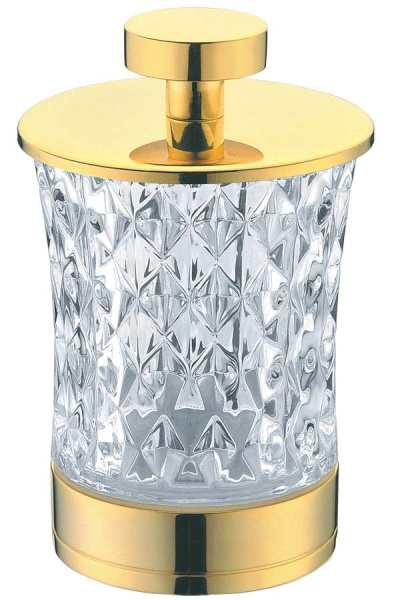 Контейнер для ватных дисков Boheme  золото 10215