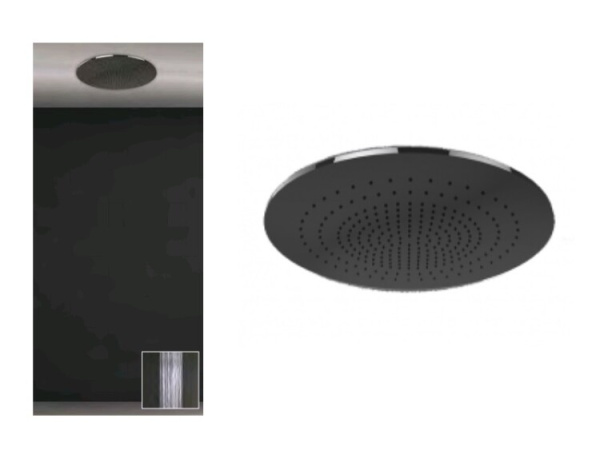 Встраиваемая в потолок душевая система Q500. Тропический ливень Gessi Minimali для душевой системы Mirror Steel 57903/238