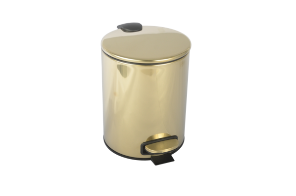 Ведро для мусора Boheme Uno золото 10426-G