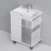 AM.PM M90FSX06022WG32 GEM, База под раковину, напольная, 60 см, 2 ящика push-to-open, цвет: белый, глянец