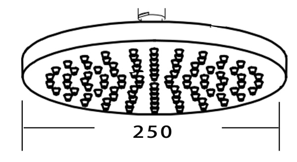 Верхний душ VODA (VTS01)
