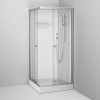 AM.PM W94C-403-090MT X-Joy Square кабина душевая  90x90,  профиль мат.хром, стекло прозрачное
