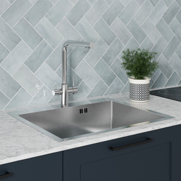 Кухонная мойка FLORACIO Steel F.5951.SS, нержавеющая сталь