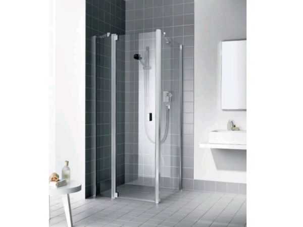 Дверь Kermi Raya шв 1000*2000 петли-справа серебристый глянцевый цвет стекла-прозрачный RA 1GR 10020 VA K