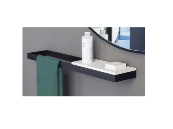 Полка-держатель CIELO для аксессуаров шгв 500*120*30 цвет-Matt Black ACB50 NM