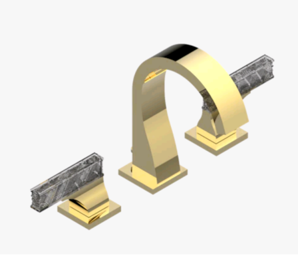 Смеситель для раковины THG Vegetal для мрамора цвет-золото светлое (Light Gold) U5F F30 151M