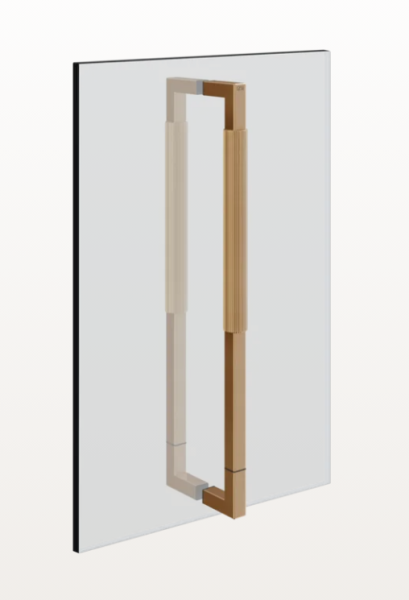 Ручка Gessi Shower outfit двойная 450 мм цвет-Black Metal Brushed PVD 67535/707