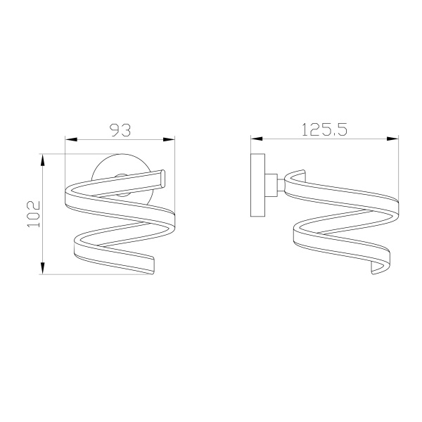 Держатель для фена WONZON & WOGHAND EASY, Хром (WW-8155)