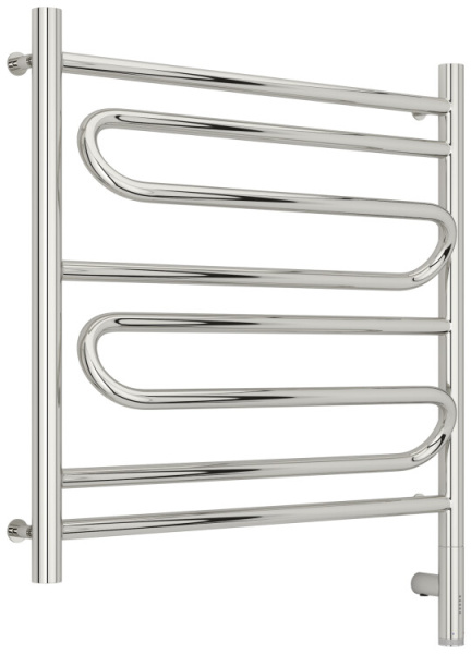 Полотенцесушитель Сунержа Элегия 3.0 электрический ширина мм-632 глубина мм-120 высота мм-724 межосевое расстояние-600 перемычка-выгнутая нагревательный элемент-ТЭН подключение-нижнее справа электрокомплект-МЭМ мощность Вт-300 материал-нержавеющая сталь н