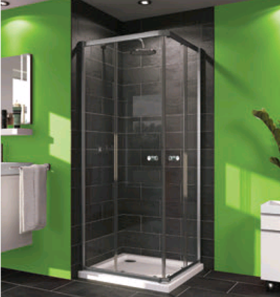 Душевое ограждение Huppe X0 шгв 1000*1000*1900 петли-слева и справа серебро глянцевое цвет стекла-прозрачный 21H711 1000 92 7000 1000*1000*1900