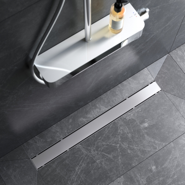 AM.PM W02SC-U11-080-04SB PrimeFlow Трап для душа линейный универс затвор Tile 80см цвет сталь мат