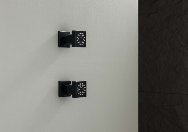 Боковая форсунка 50*50 AQUATEK, матовый черный AQ2098MB