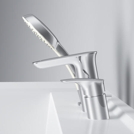 AM.PM F50A01300 Inspire V2.0, смеситель на борт ванны, трёхсекционный, излив  мм, хром, шт