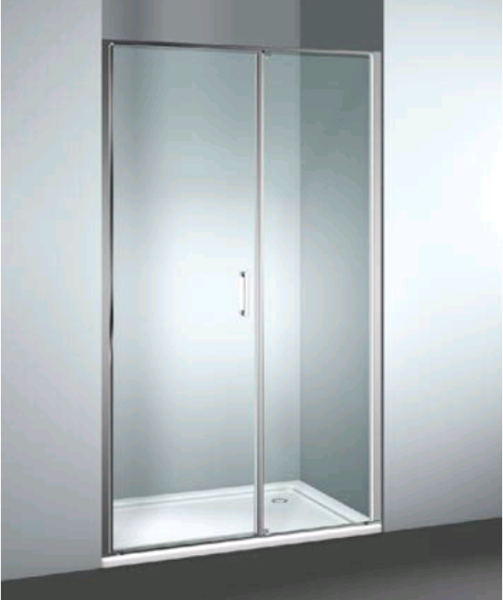 Дверь VismaraVetro Linea шв 1159*1950 петли-справа черный матовый цвет стекла-прозрачный TPA LL2040911591950DT