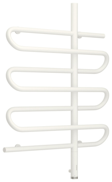 Полотенцесушитель Сунержа Эпатаж электрический ширина мм-605 глубина мм-110-125 высота мм-800 межосевое расстояние-600 нагревательный элемент-ТЭН подключение-нижнее справа электрокомплект-МЭМ мощность Вт-300 материал-нержавеющая сталь цвет-белый матовый