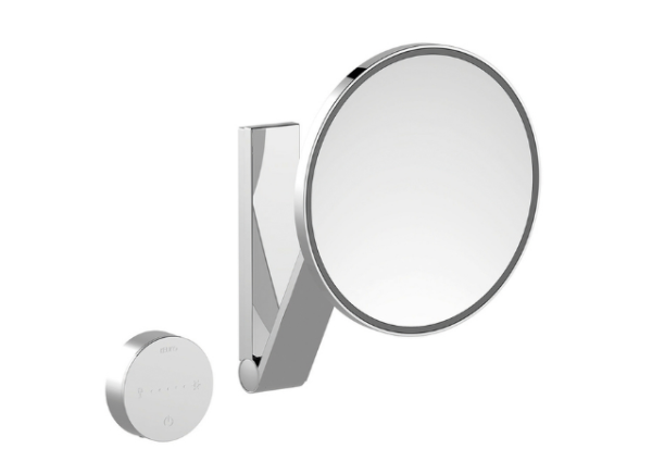 Косметическое зеркало Keuco iLook_move с подсветкой для интеграции в системе DALI цвет-хром черный шлифованный 17612 139006