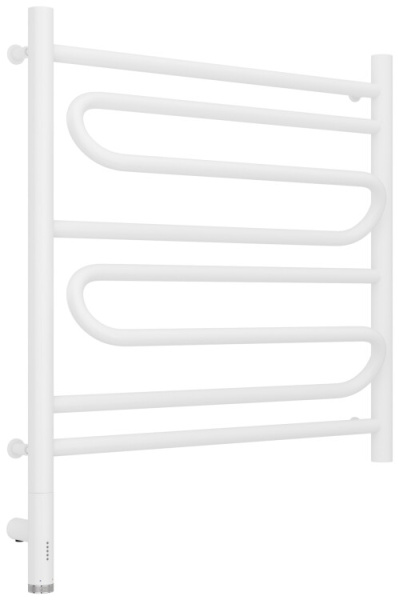 Полотенцесушитель Сунержа Элегия 3.0 электрический ширина мм-632 глубина мм-120 высота мм-724 межосевое расстояние-600 перемычка-выгнутая нагревательный элемент-ТЭН подключение-нижнее слева электрокомплект-МЭМ мощность Вт-300 материал-нержавеющая сталь на