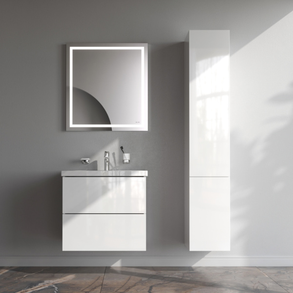 AM.PM M90FHX06022WG GEM, База под раковину, подвесная, 60 см, 2 ящика push-to-open, цвет: белый, глянец