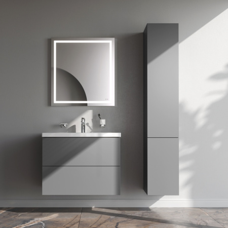 AM.PM M90FHX07522GM GEM, База под раковину, подвесная, 75 см, 2 ящика push-to-open, графит матовый