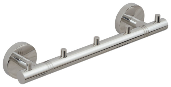 Полотенцедержатель Сунержа КАНЬОН с 5-ю крючками шгв 260*53*50 цвет-золото 03-3000-1005