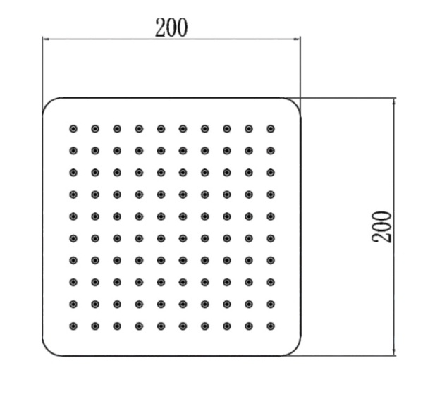 Лейка для верхнего душа Savol (S-FDP01L)