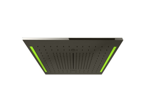 Накладная панель Gessi Colour с подсветкой шгв 500*500*12 цвет-Black Metal Brushed PVD 57977/707