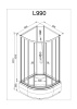 Душевая кабина AvaCan L990 N с гидромассажем