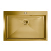 Кухонная мойка FLORACIO Steel F.7551.GDD (DECOR), золото матовое