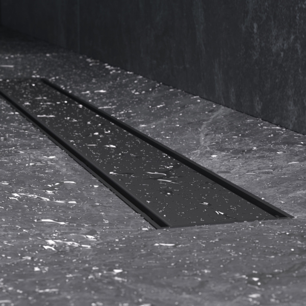 AM.PM W02SC-U11-070-04BM PrimeFlow Трап для душа линейный универс затвор Tile 70см цвет черн мат