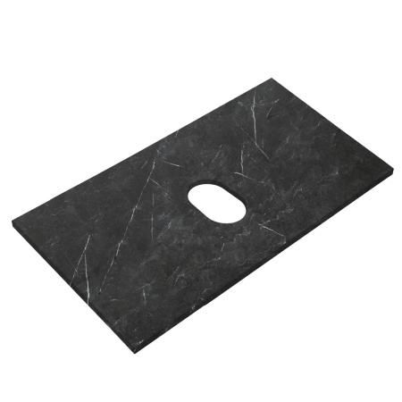 Столешница из керамогранита без отверстия под смеситель 800x460 KEP-80-MNO-W0 Marmo Nero Opaco