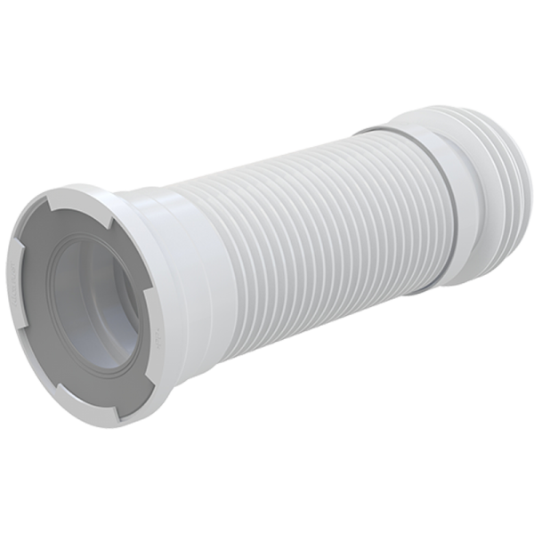 Фановая труба для унитаза Alca Plas гофровая, белая (A97)