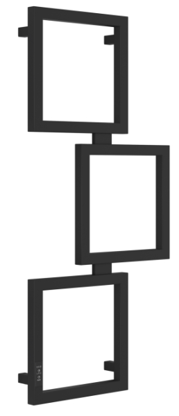 Полотенцесушитель Сунержа Этюд ES электрический ширина мм-490 глубина мм-74 высота мм-1050 межосевое расстояние-300 подключение-слева электрокомплект-кабель мощность Вт-204 материал-нержавеющая сталь назначение-система электроснабжения цвет-черный матовый