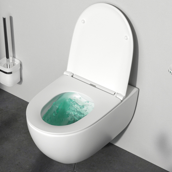 AM.PM IS49051.111700 Комплект инсталляция с клав Pro L глянц хром с подв унит Awe FlashClean с сид м/лифт