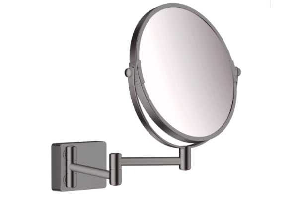 Косметическое зеркало Hansgrohe AddStoris без подсветки цвет-хром черный шлифованный 41791340